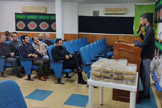 برگزاری مراسم پرفیض عزاداری امام حسین (ع) در مرکز بهداشت شهرستان رشت 